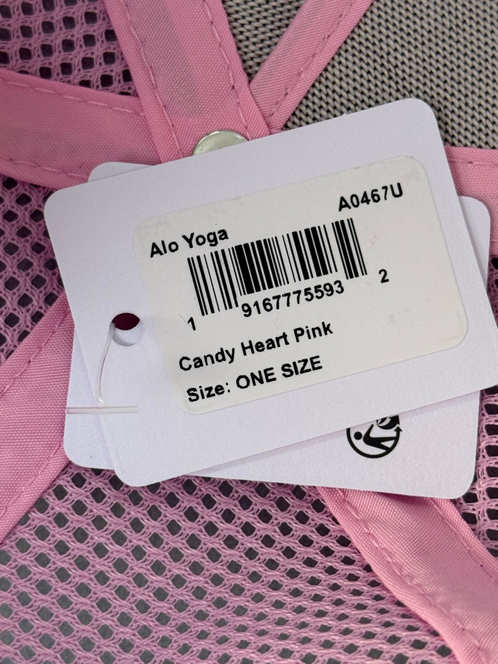 ALO Yoga Candy Heart Pink Trucker Hat. NWT. Super cute for summer! - Picture 6 of 7